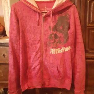 Affliction zip up hoodie